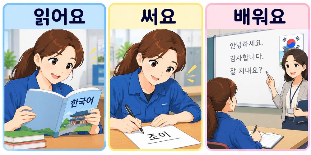 Joy reading, writing, and learning Korean