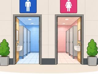 restrooms for men and women