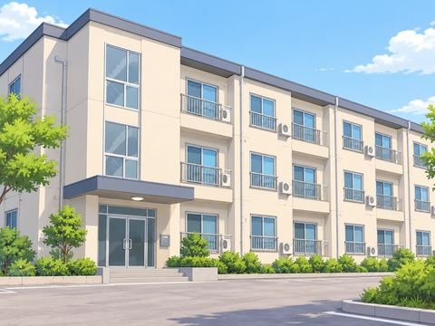 A workers’ dormitory building